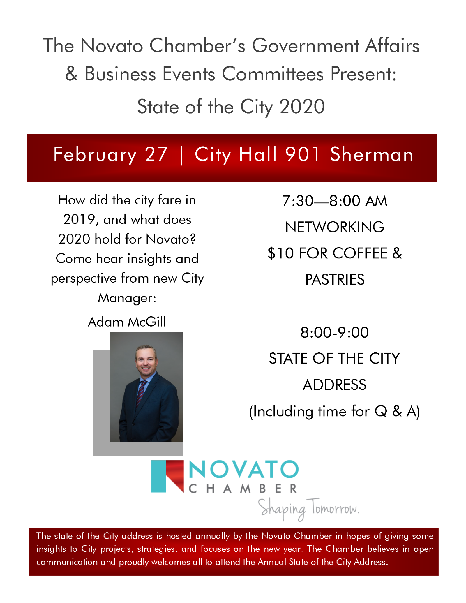 State of the City Event Flyer