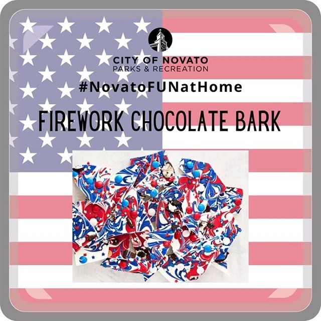 Firework Chocolate Bark novatofunathome