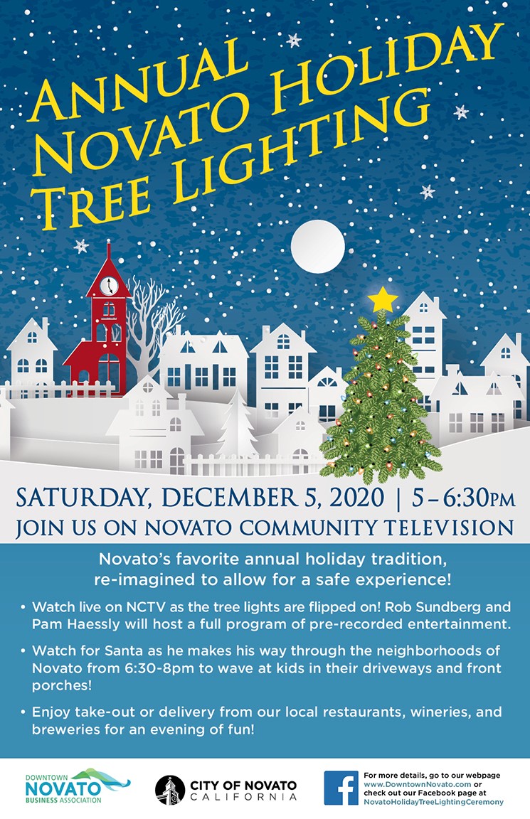 Tree Lighting Poster in English