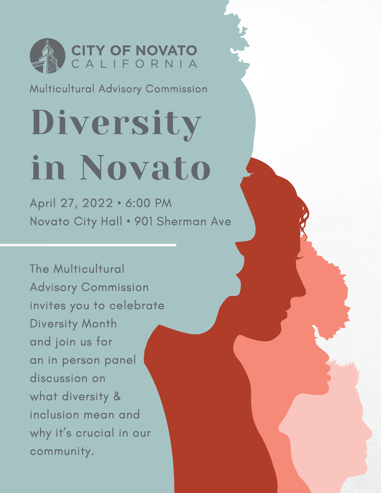 Diversity in Novato graphic