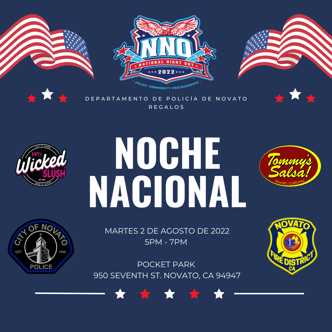 National Night Out graphic (Spanish)