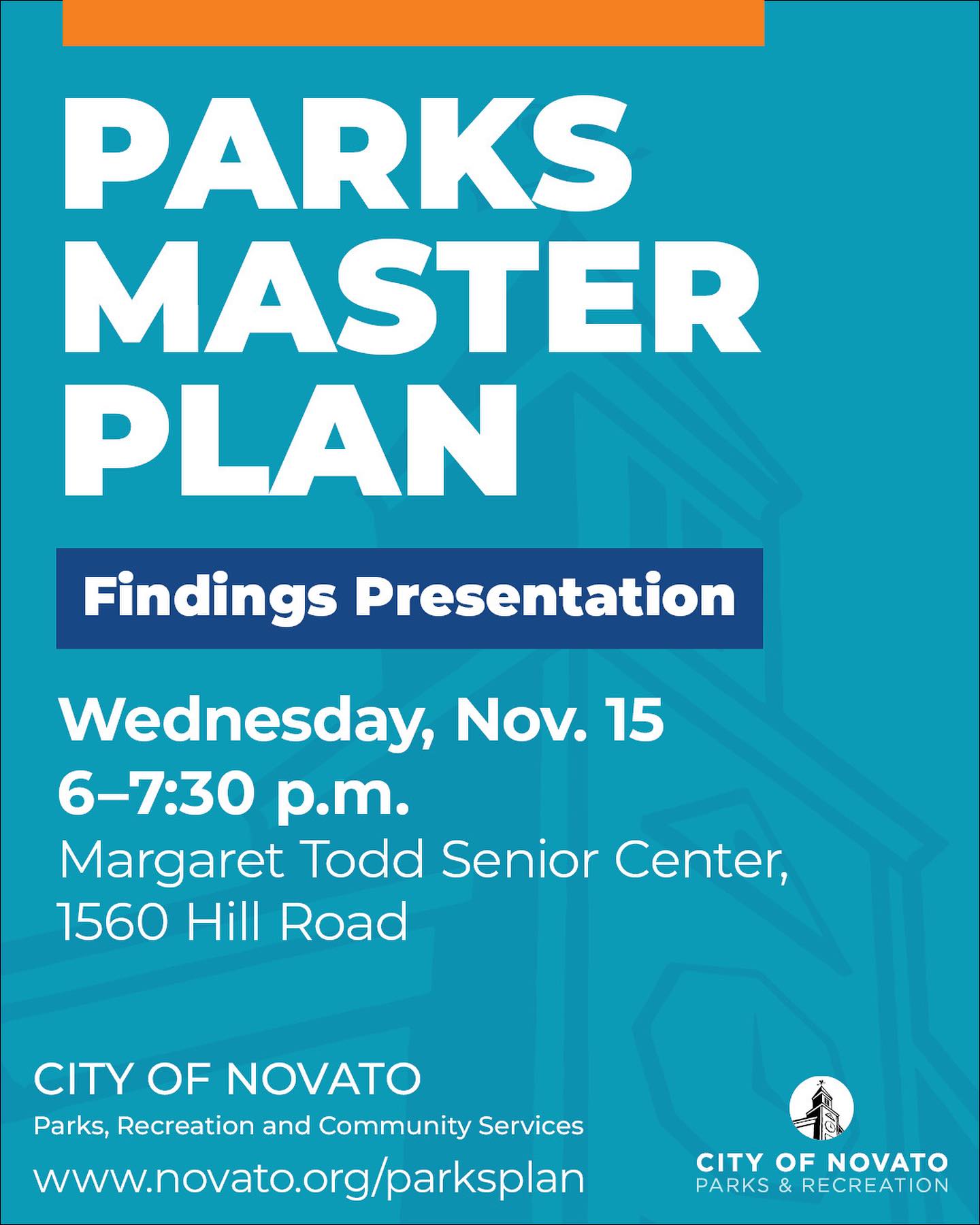 Parks Master Plan Presentation Flyer