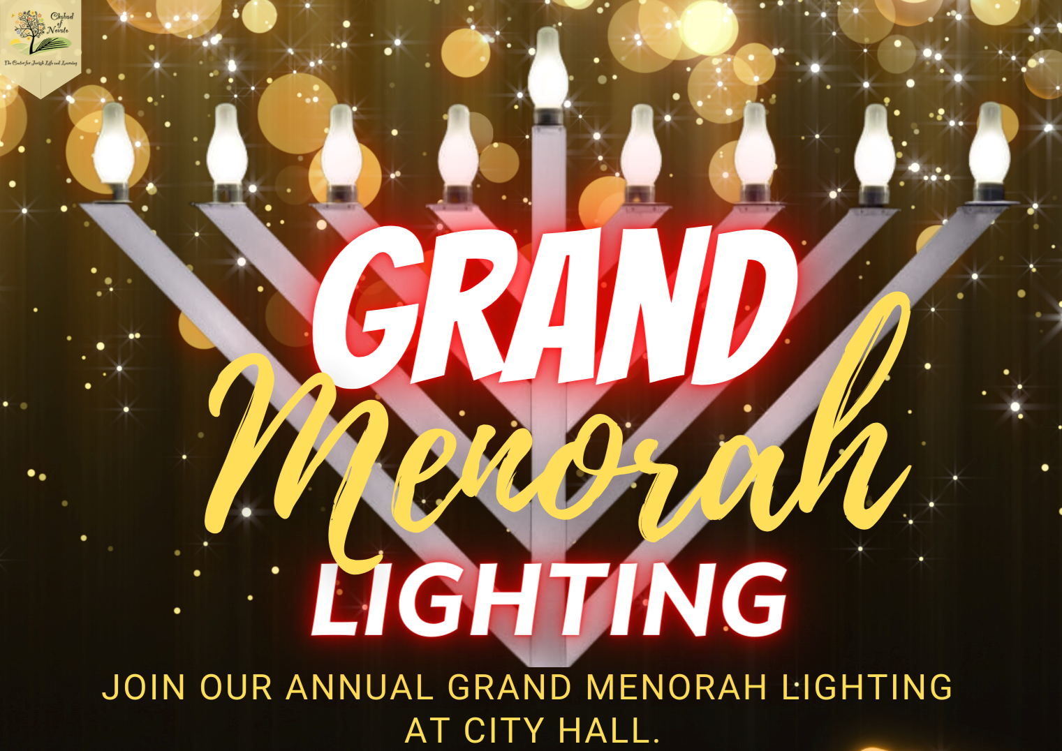 Menorah Lighting flyer