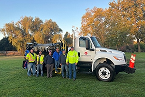 Photo of City of Novato Public Works Crew with Patch Truck