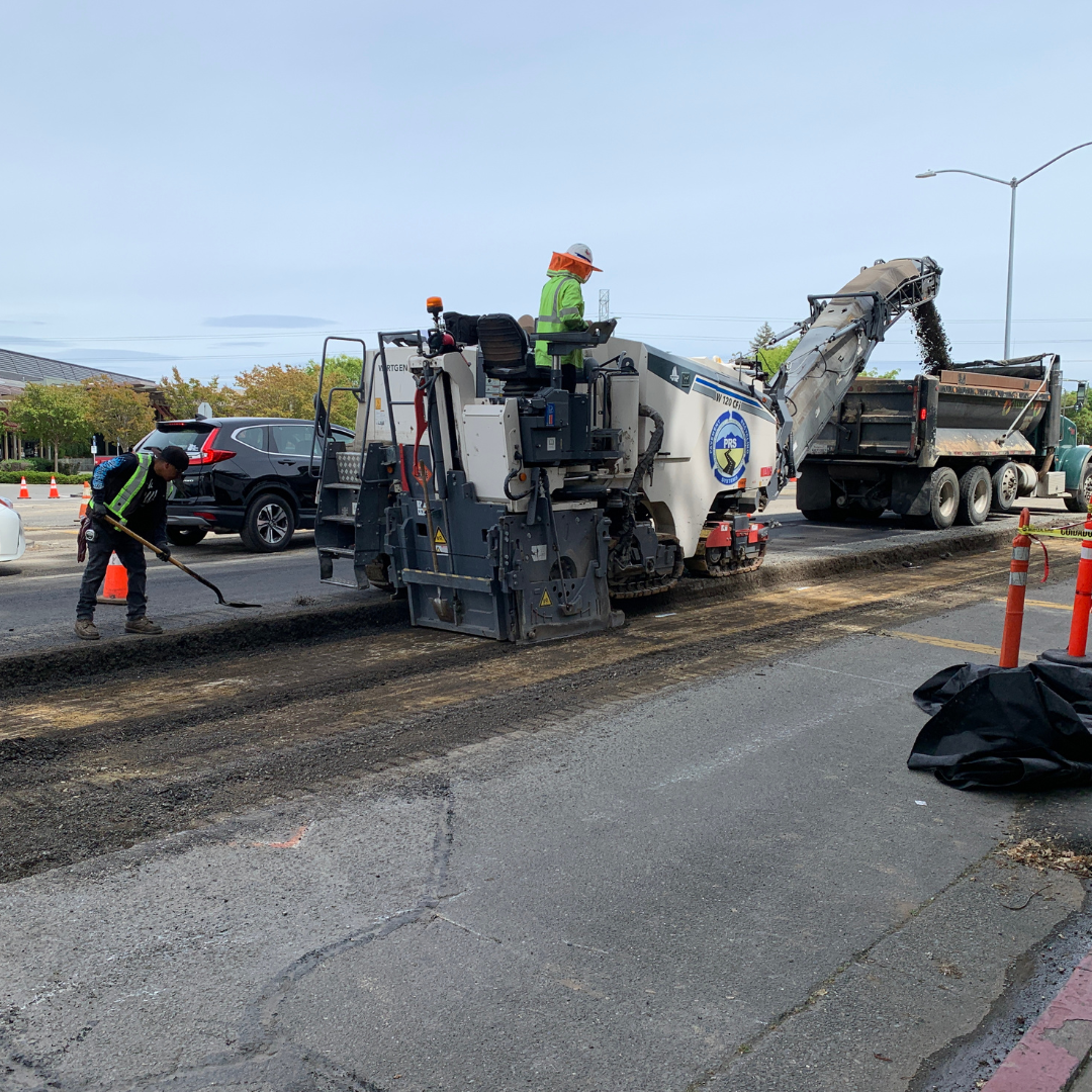 photo of street paving