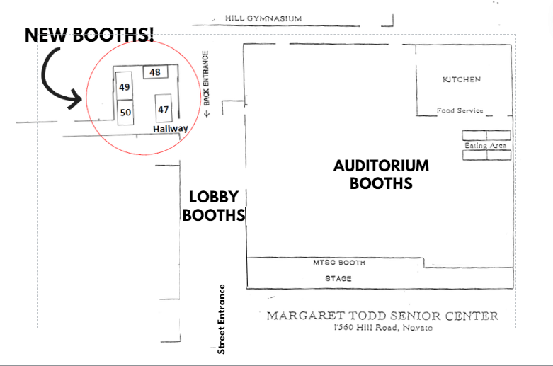 MTSC Flea Market New Booths Diagram