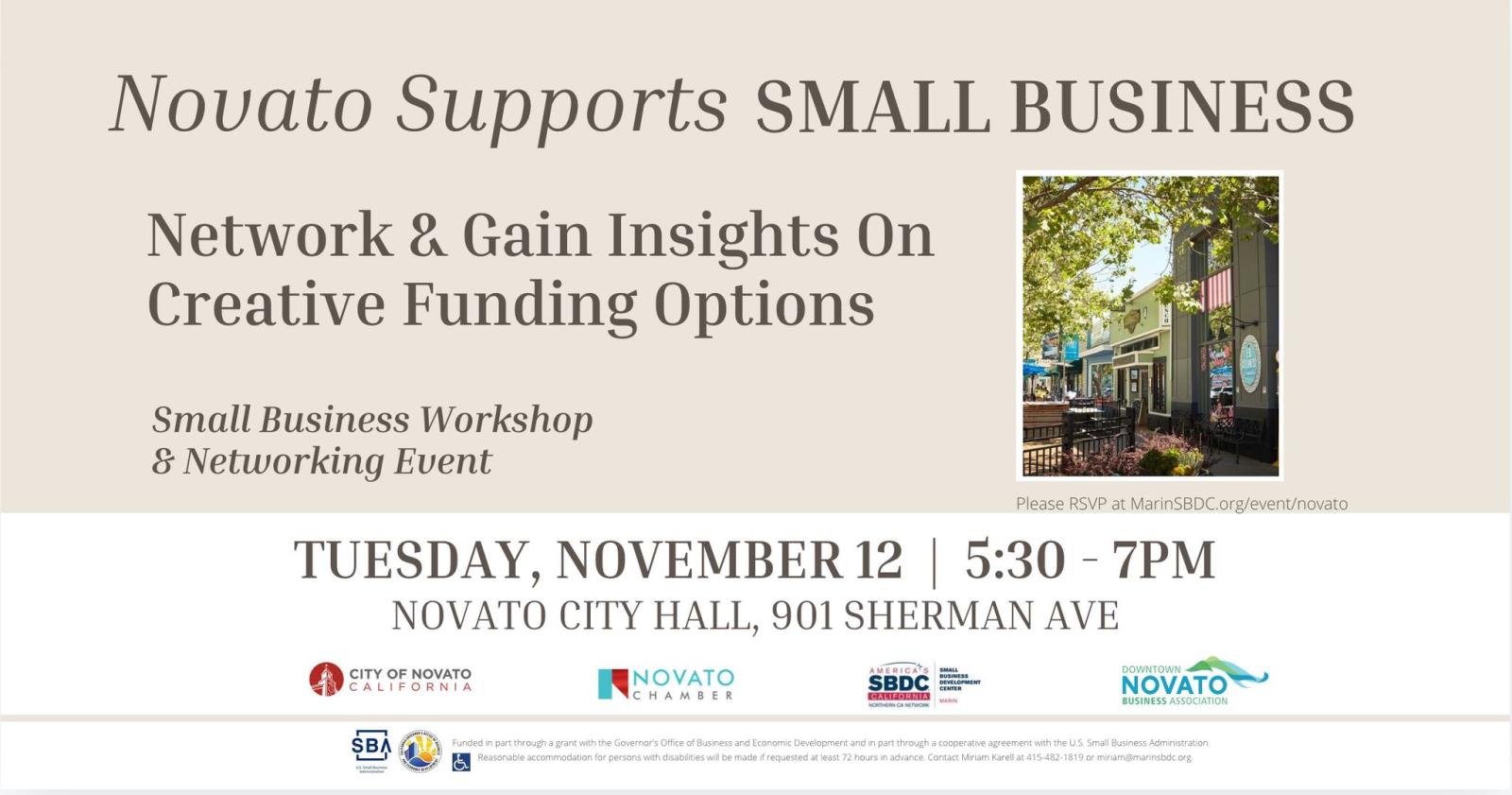 Small Business event flyer