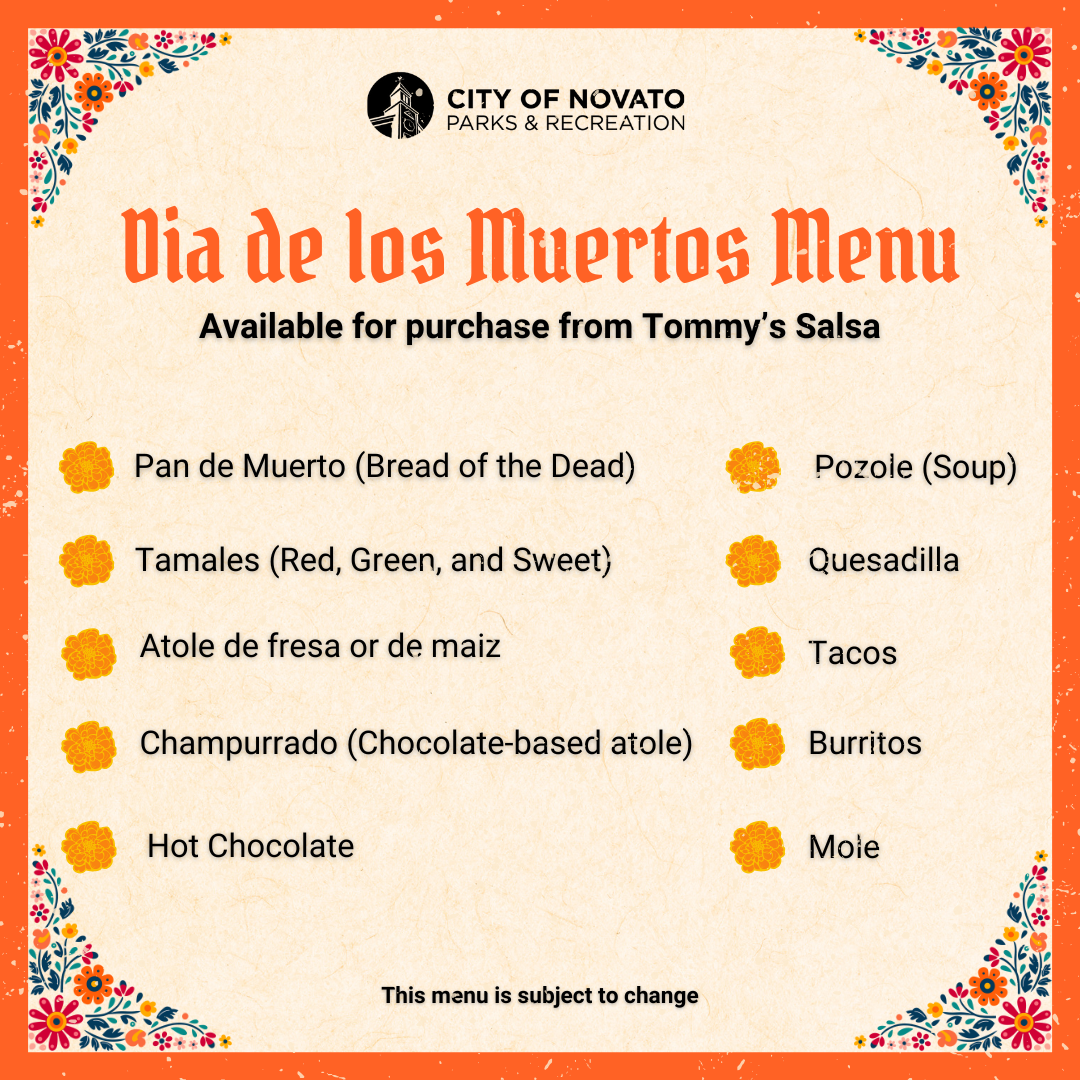 Dia de los Muertos MENU