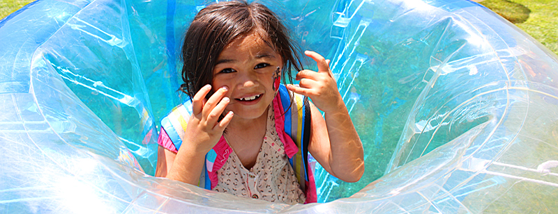 Picture of Girl in Bubble