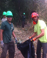 City crews working at pacheco creek