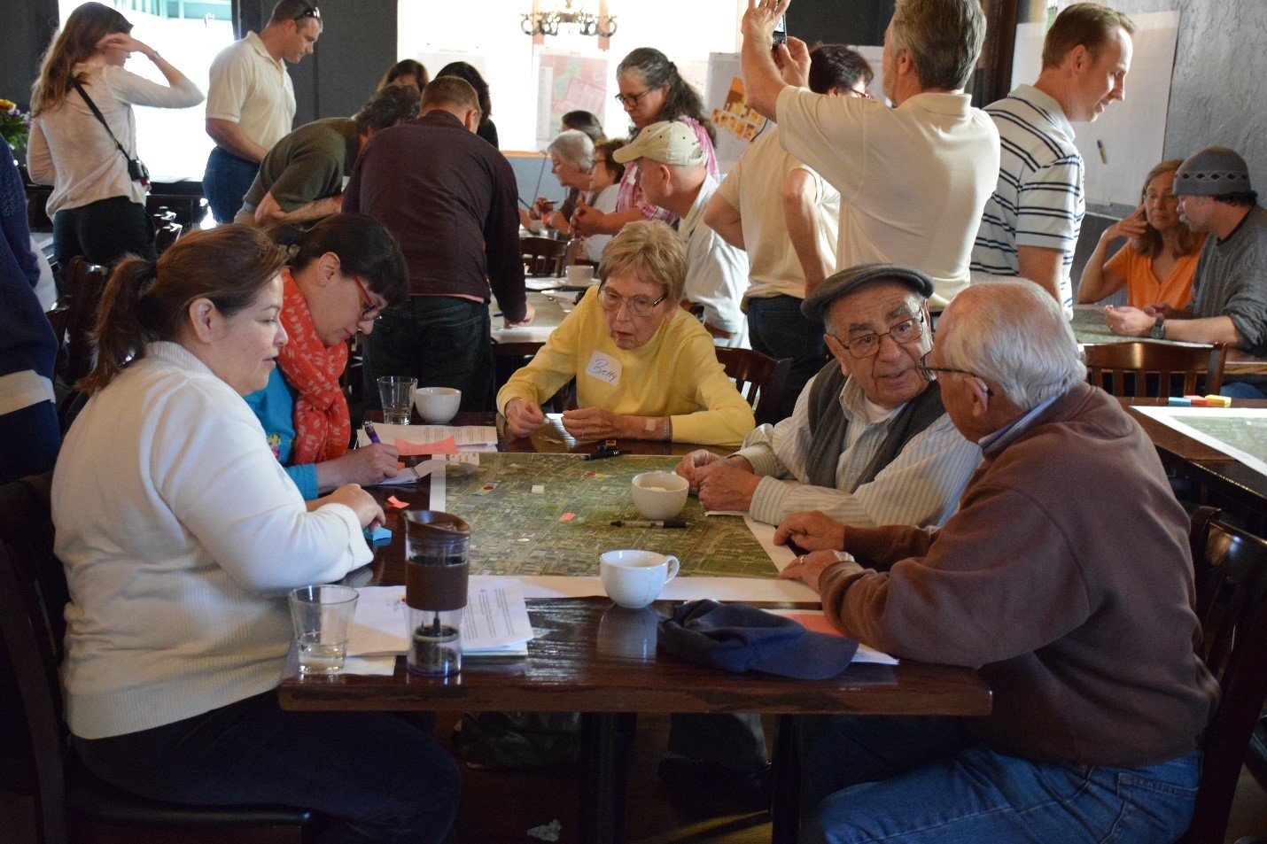 photo of residents at a community workshop