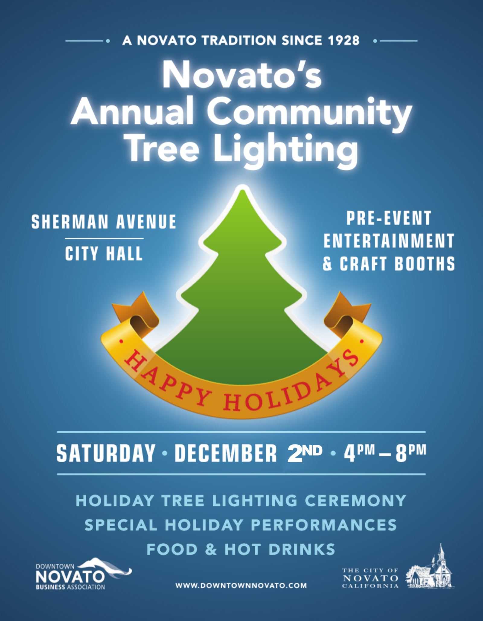 Annual Tree Lighting Flyer in English