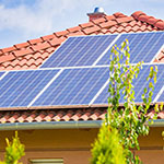 Image of solar panels on roof