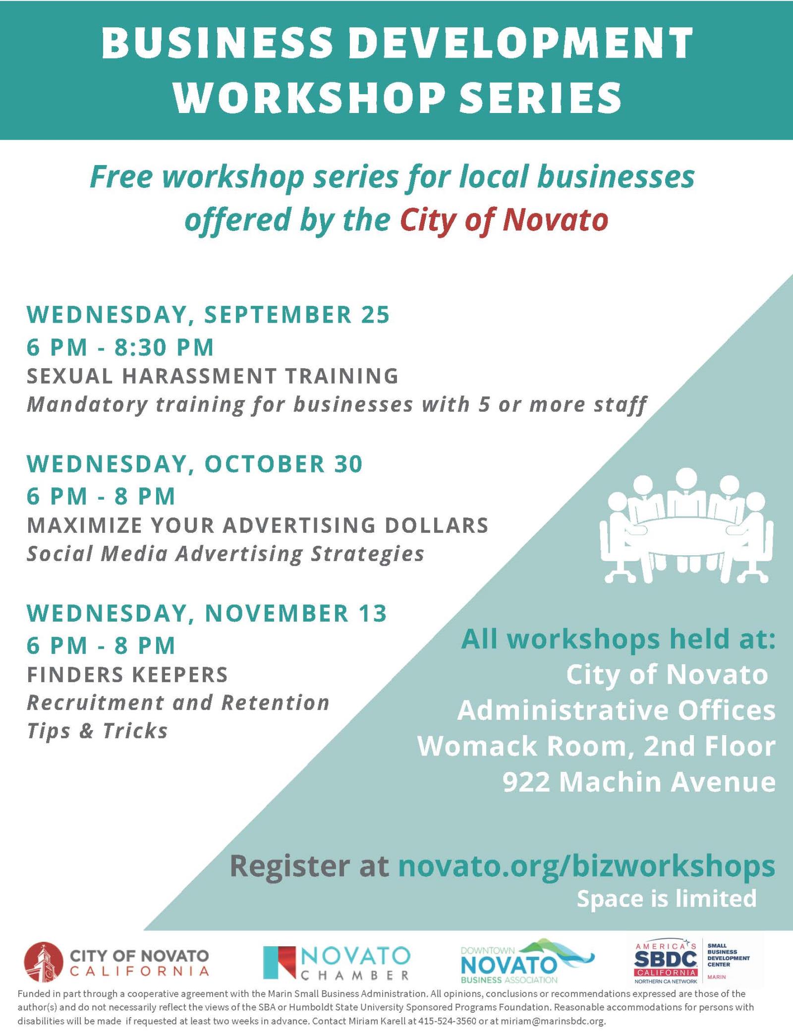 Small Business Workshops Flyer Image