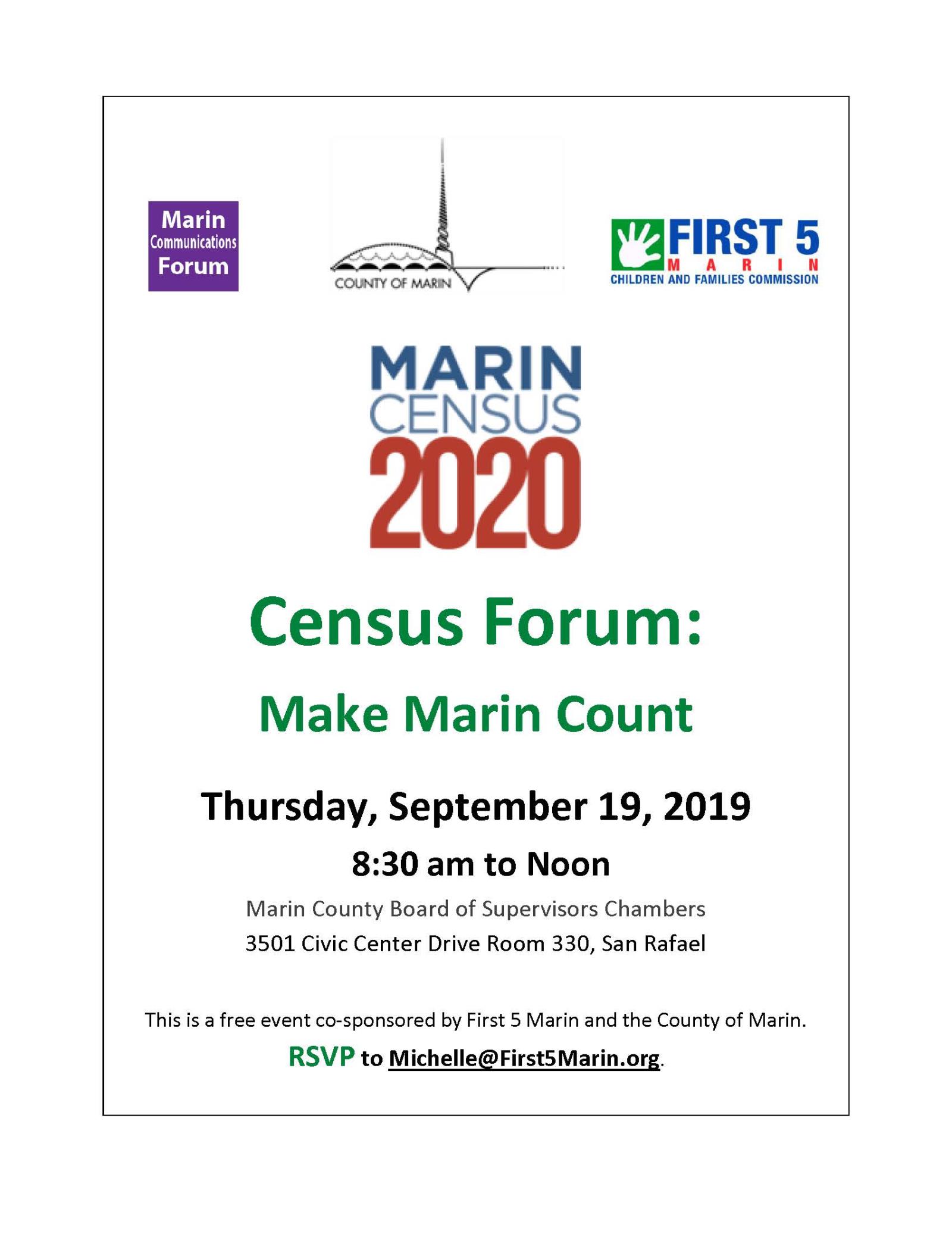 Image of Census 2020 Flyer with link to PDF